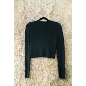 Mock Neck Long Sleeve Knit Top